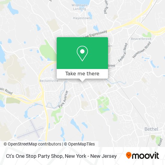 Mapa de Ct's One Stop Party Shop
