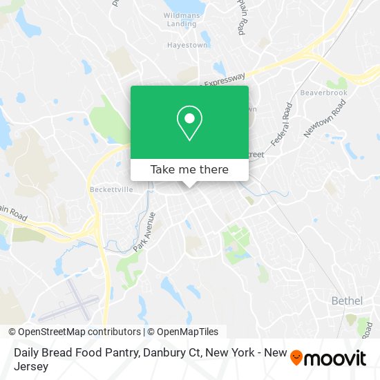 Daily Bread Food Pantry, Danbury Ct map
