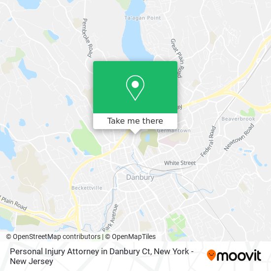 Mapa de Personal Injury Attorney in Danbury Ct