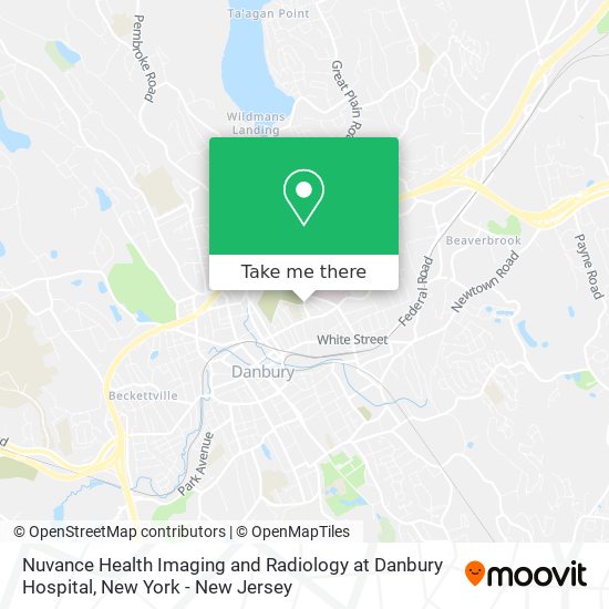 Nuvance Health Imaging and Radiology at Danbury Hospital map