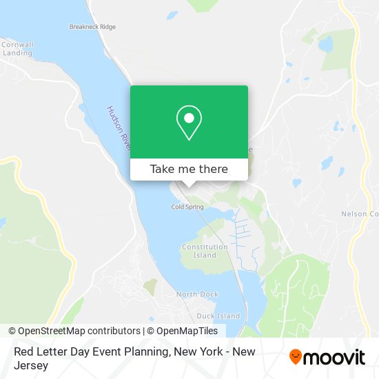 Red Letter Day Event Planning map