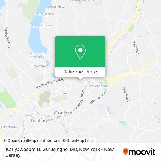 Kariyawasam B. Gurusinghe, MD map