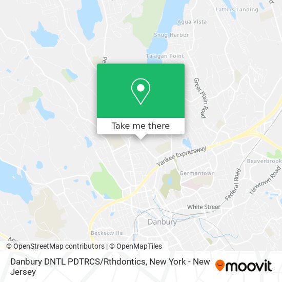 Danbury DNTL PDTRCS/Rthdontics map