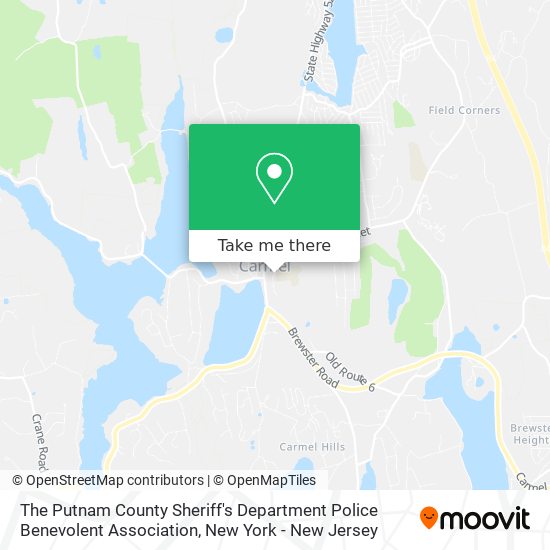 The Putnam County Sheriff's Department Police Benevolent Association map