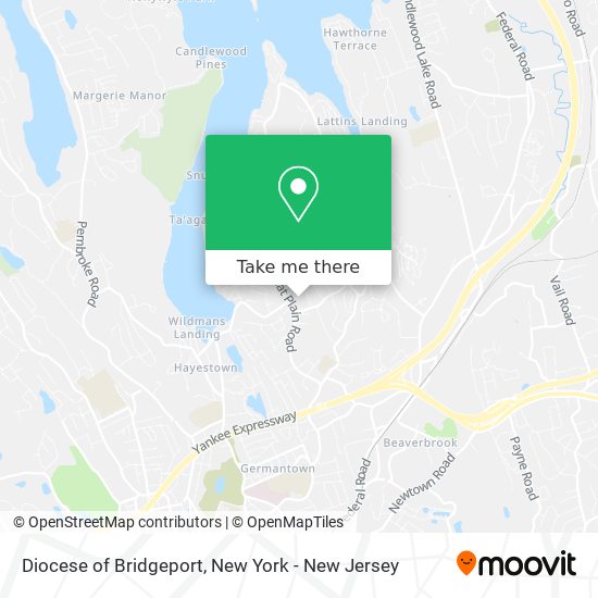 Diocese of Bridgeport map