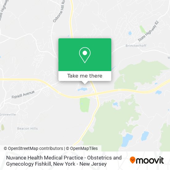 Mapa de Nuvance Health Medical Practice - Obstetrics and Gynecology Fishkill