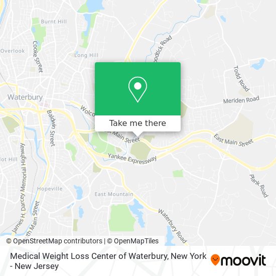 Medical Weight Loss Center of Waterbury map