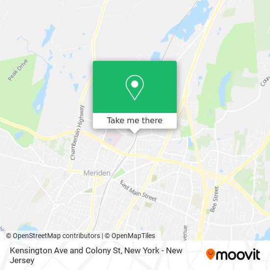 Mapa de Kensington Ave and Colony St