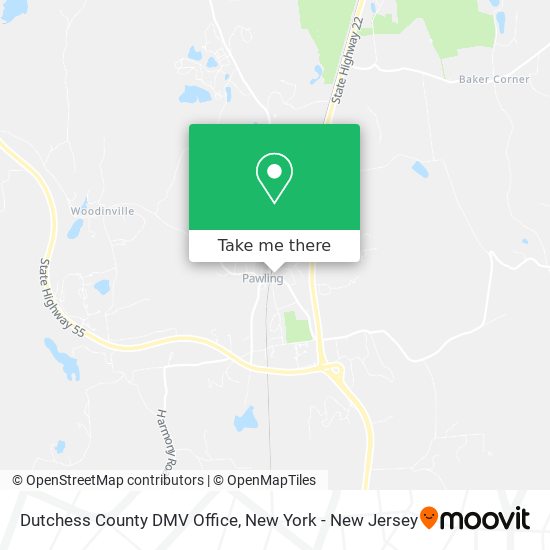 Dutchess County DMV Office map