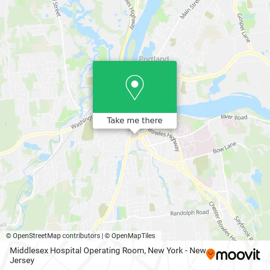 Middlesex Hospital Operating Room map