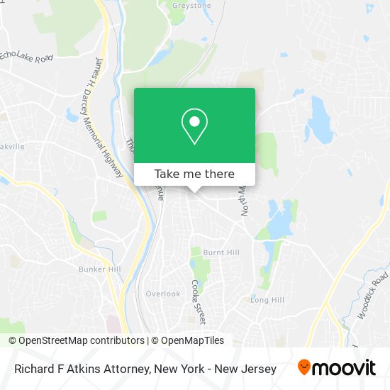 Richard F Atkins Attorney map