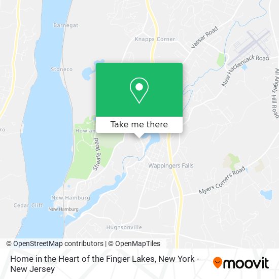 Home in the Heart of the Finger Lakes map