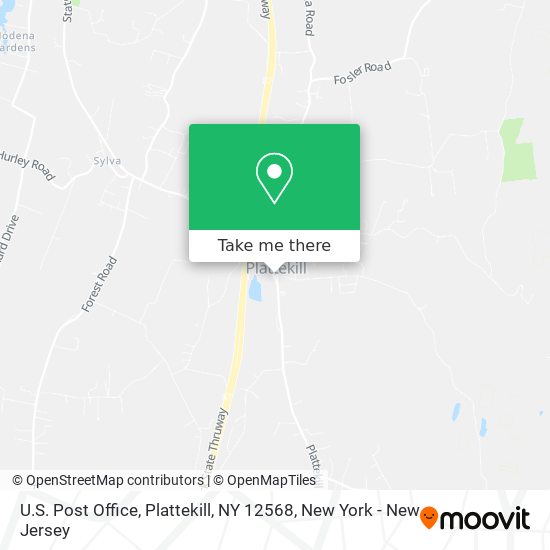 Mapa de U.S. Post Office, Plattekill, NY 12568