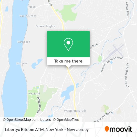 Mapa de Libertyx Bitcoin ATM