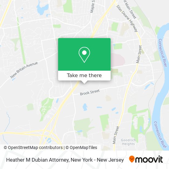 Heather M Dubian Attorney map