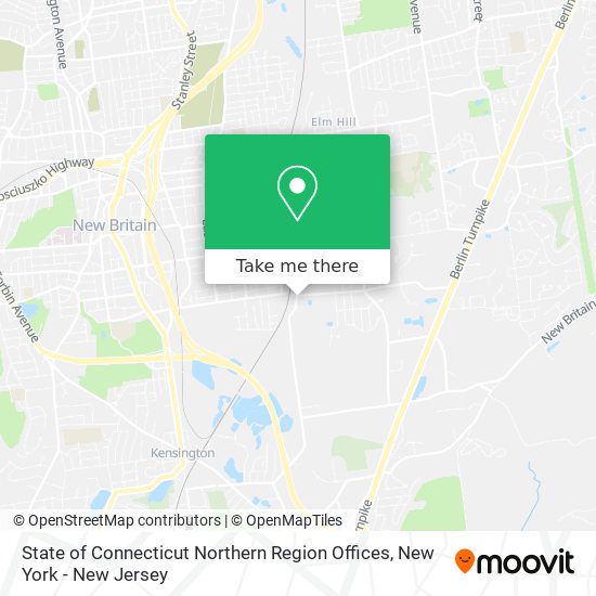 Mapa de State of Connecticut Northern Region Offices
