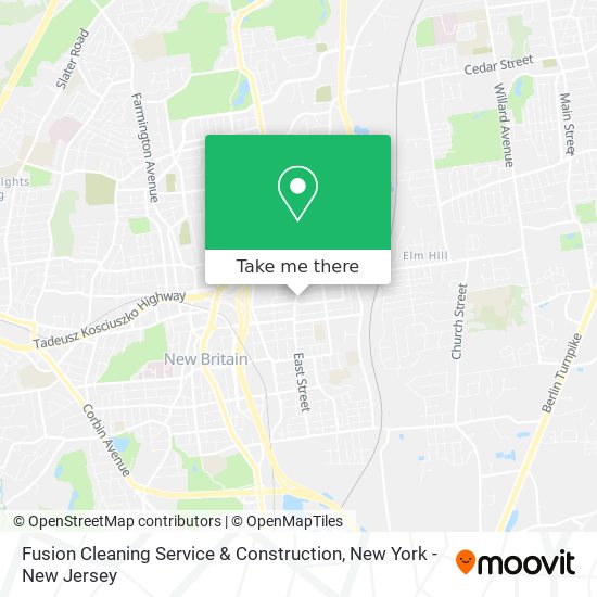 Mapa de Fusion Cleaning Service & Construction