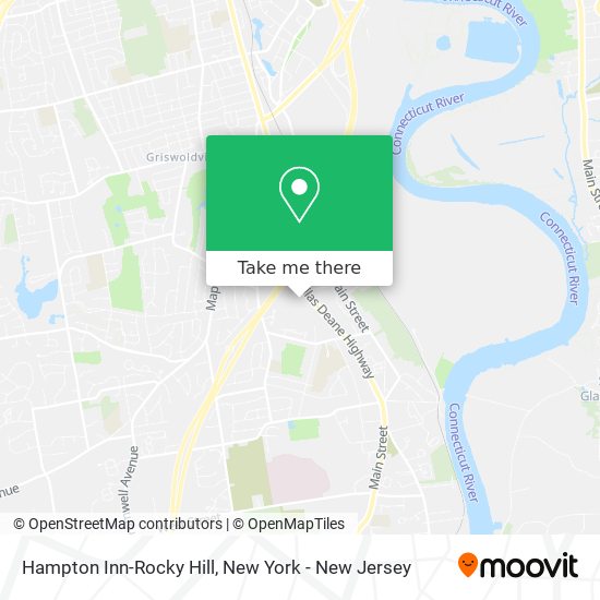 Mapa de Hampton Inn-Rocky Hill