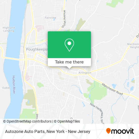 Mapa de Autozone Auto Parts