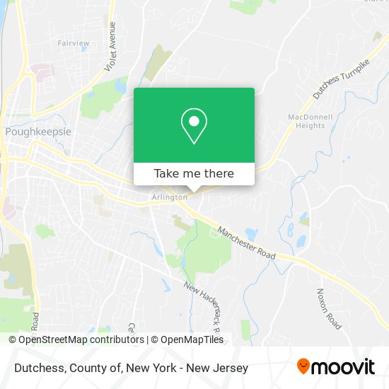 Mapa de Dutchess, County of