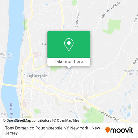 Mapa de Tony Domenico Poughkeepsie NY