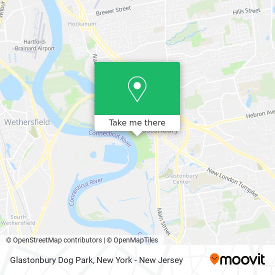 Glastonbury Dog Park map