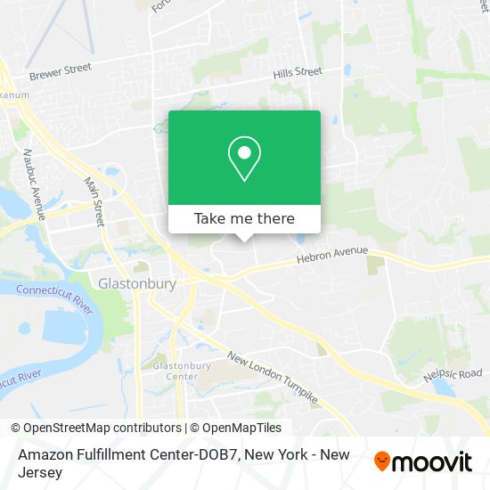 Amazon Fulfillment Center-DOB7 map