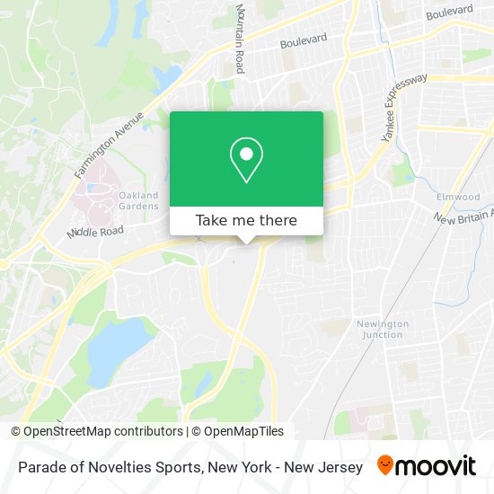 Parade of Novelties Sports map