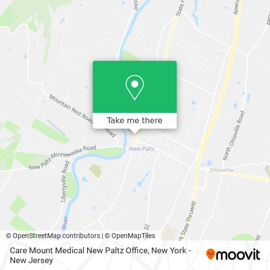 Care Mount Medical New Paltz Office map