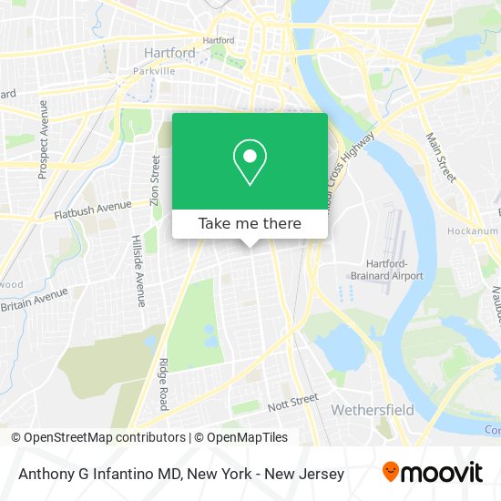 Anthony G Infantino MD map