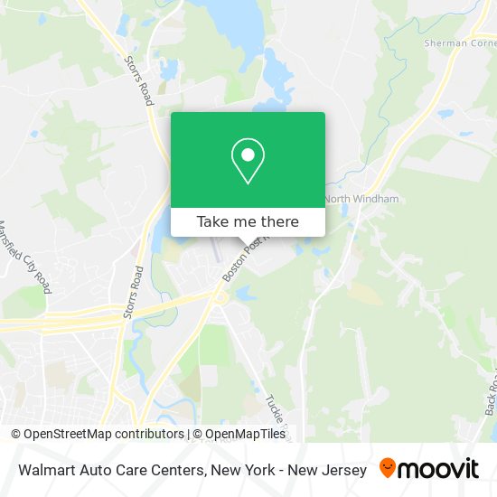 Mapa de Walmart Auto Care Centers