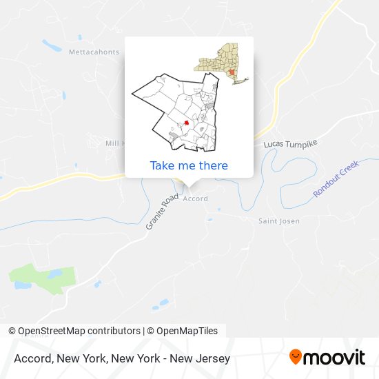 Accord, New York map