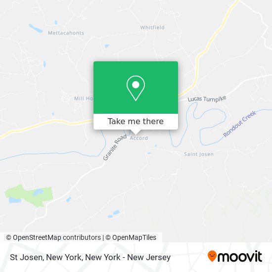 Mapa de St Josen, New York