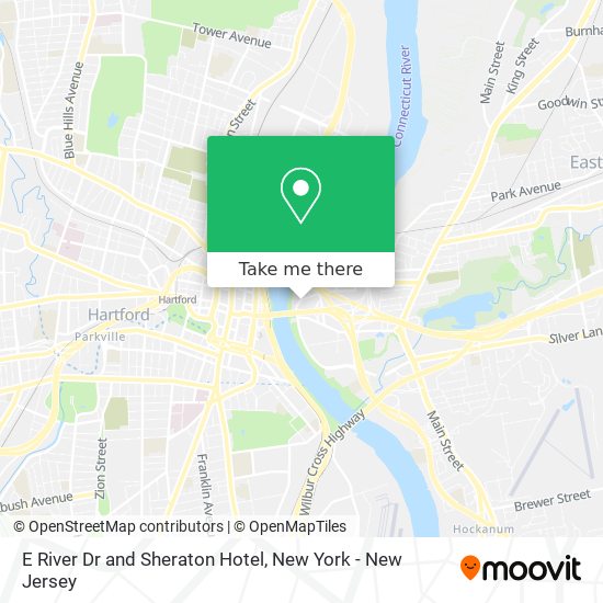Mapa de E River Dr and Sheraton Hotel