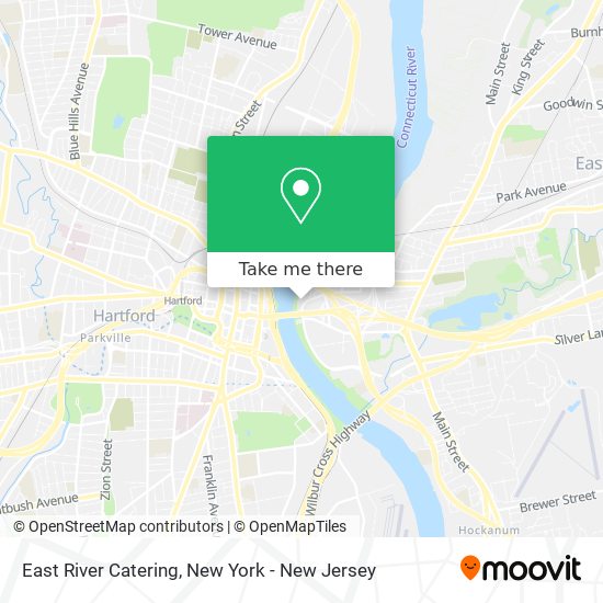 East River Catering map