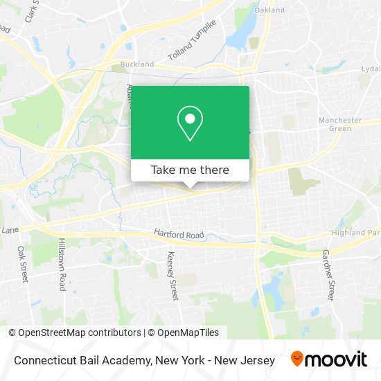 Mapa de Connecticut Bail Academy