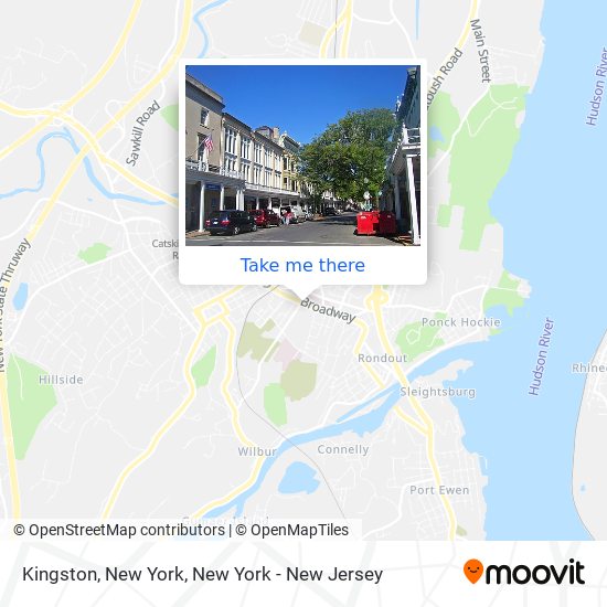 Mapa de Kingston, New York