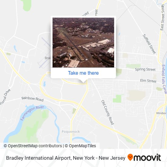 Mapa de Bradley International Airport