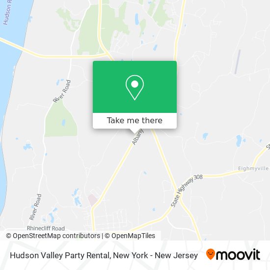 Hudson Valley Party Rental map