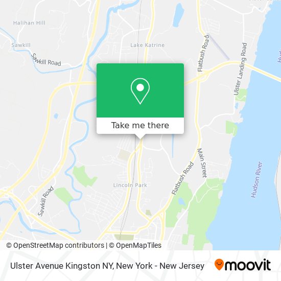 Ulster Avenue Kingston NY map