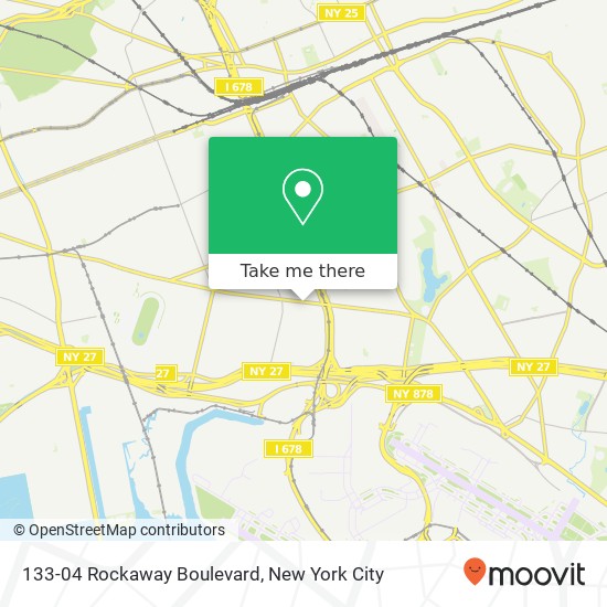 Mapa de 133-04 Rockaway Boulevard