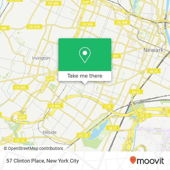 57 Clinton Place map