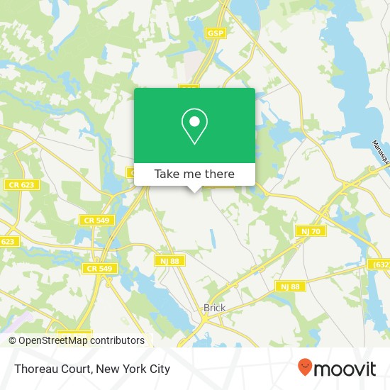 Thoreau Court map