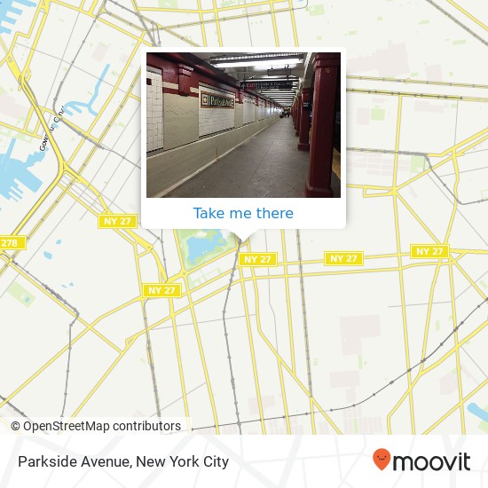 Parkside Avenue map