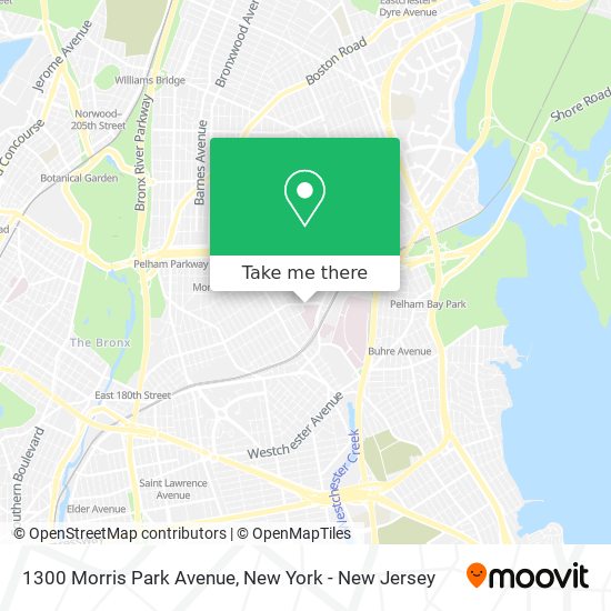 Mapa de 1300 Morris Park Avenue