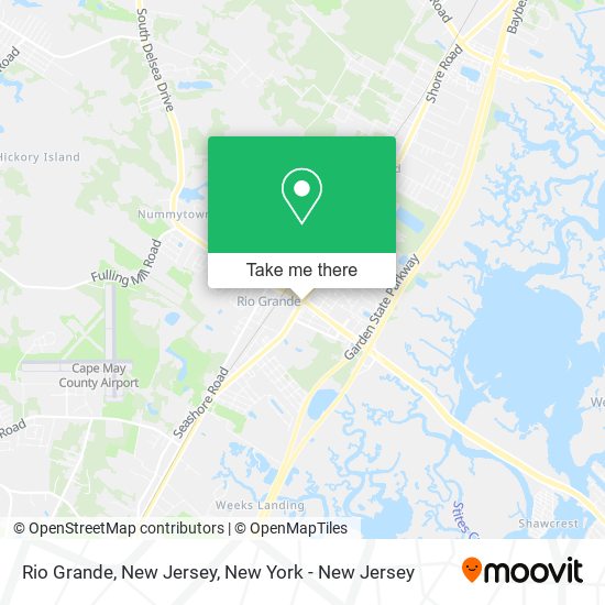 Mapa de Rio Grande, New Jersey