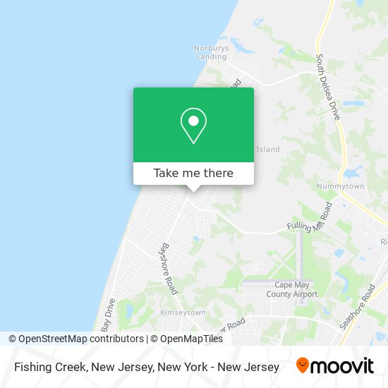 Mapa de Fishing Creek, New Jersey
