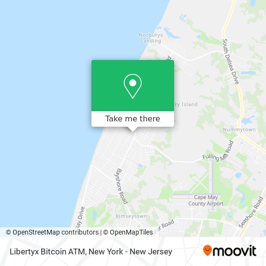 Mapa de Libertyx Bitcoin ATM