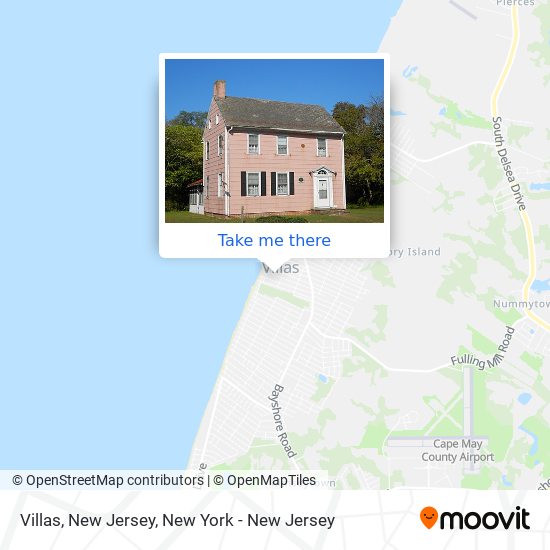 Villas, New Jersey map