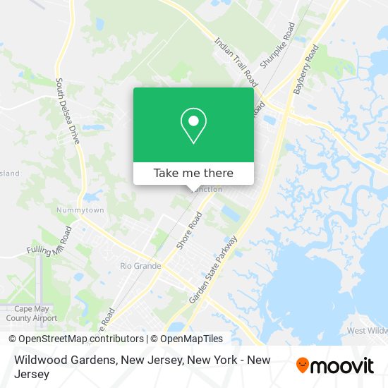 Wildwood Gardens, New Jersey map
